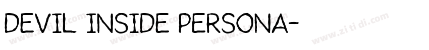 devil inside persona字体转换